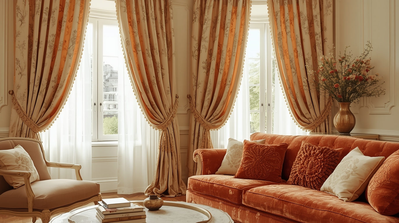 Elegant Curtain Background